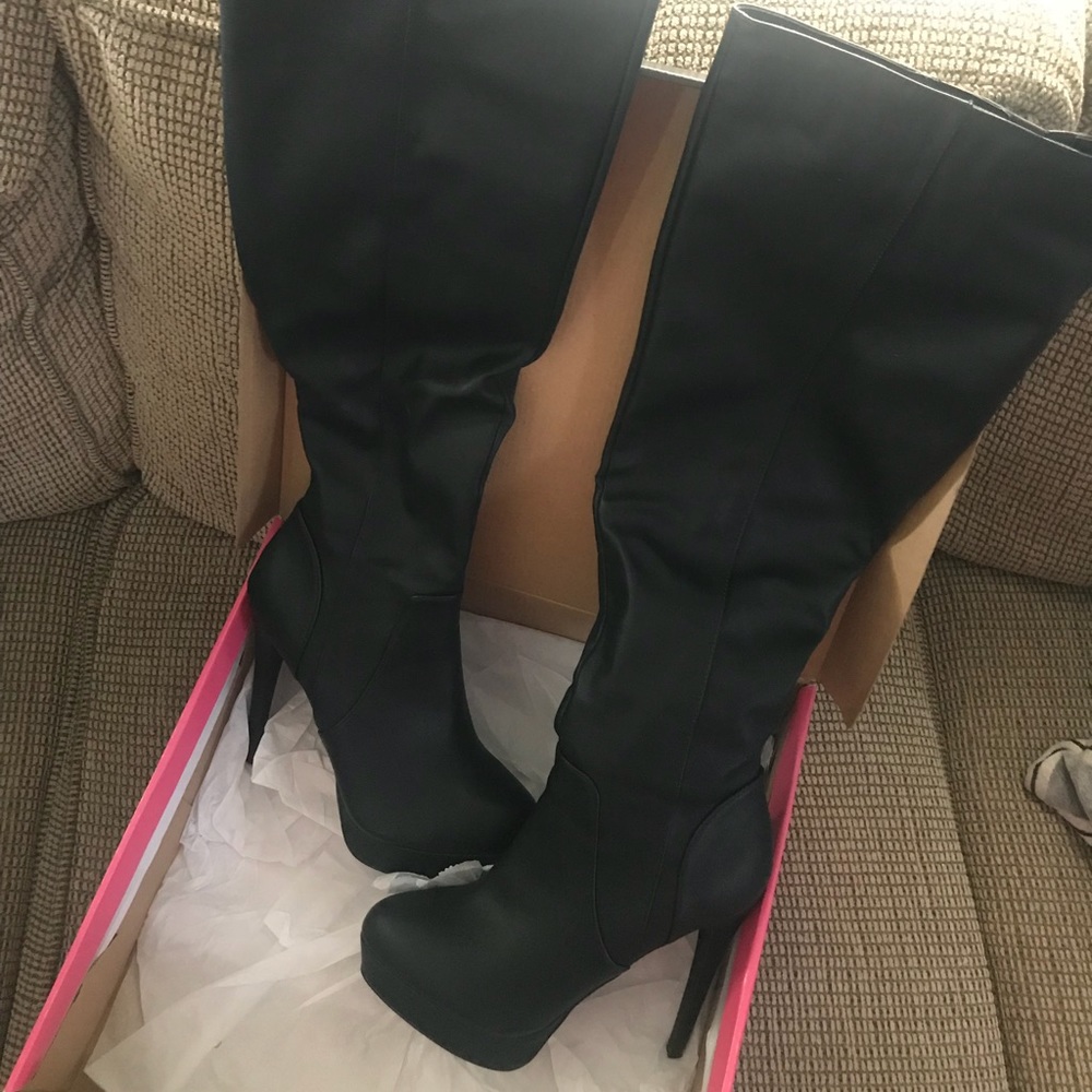 Black over the knee boots